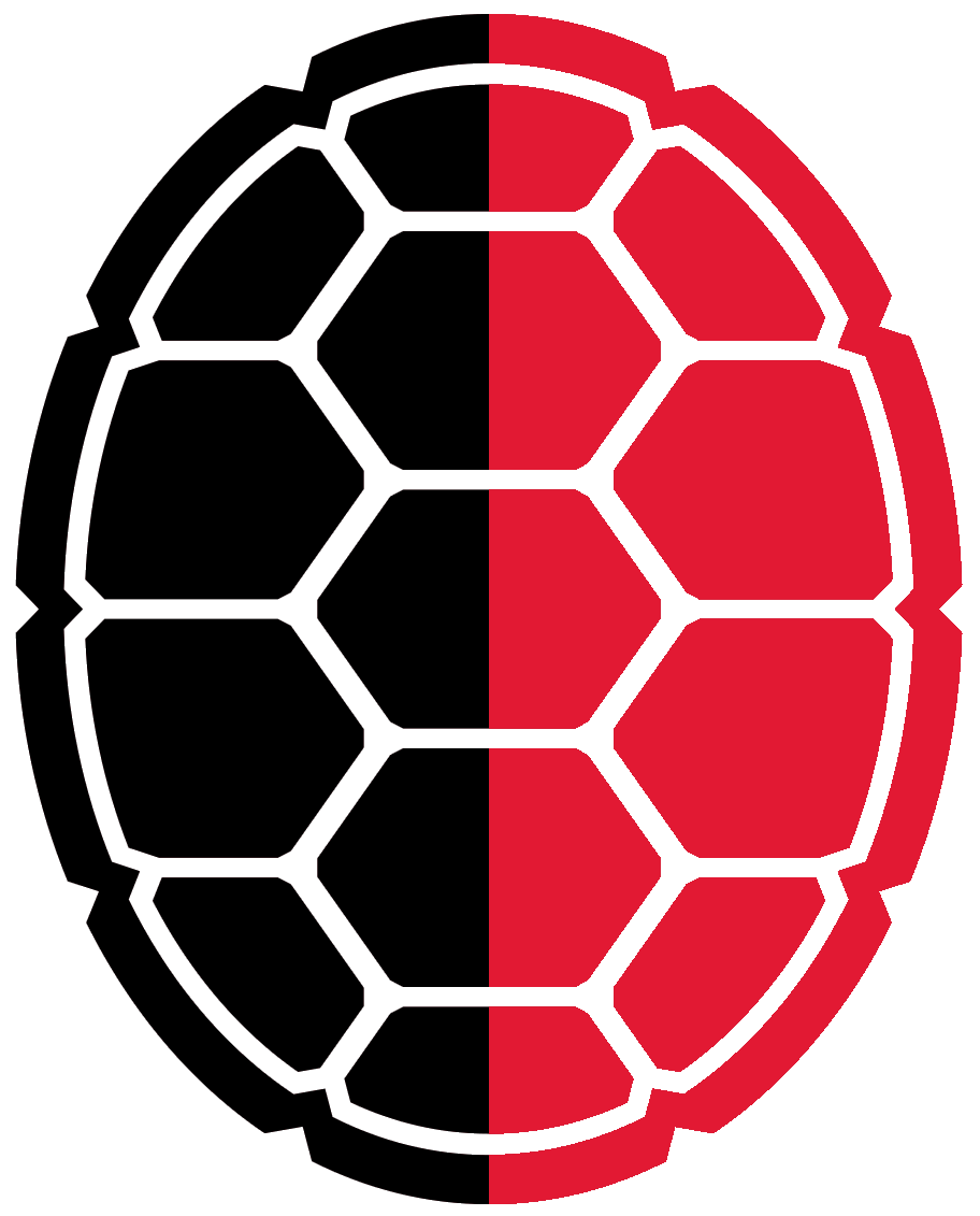 black & red shell